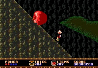 une photo d'Ã©cran de Castle of Illusion sur Sega Megadrive